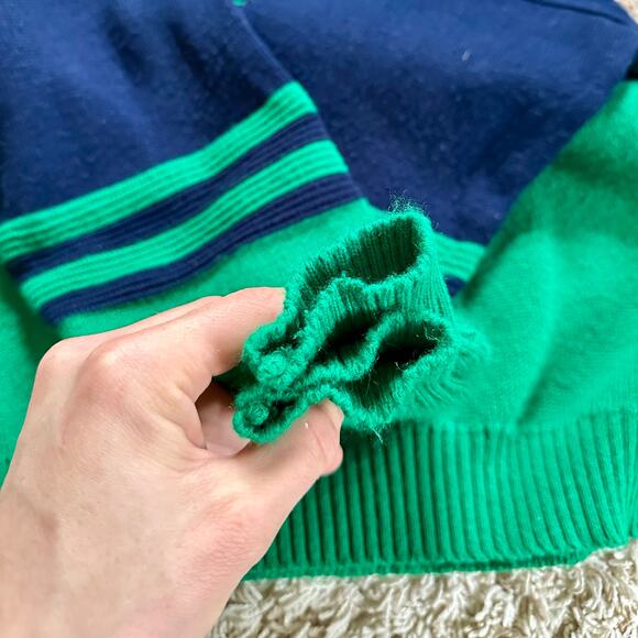 80s Vintage Emerald Isle Knit Sweater Made In Ireland Men’s Size XXL /2XL - Picture 3 of 5